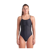 Arena Solid Swimsuit Lightdrop Back Kadın Siyah Yüzücü Mayo 005909501