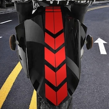 Motosiklet Çamurluk Sticker Kırmızı