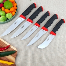 Lazbisa Soft Grip 5 Parça Mutfak Bıçak Seti Et Ekmek Sebze Meyve