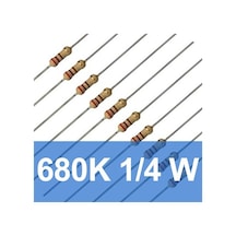680K 1/4W Direnç (10 Adet)