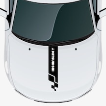Mitsubishi Lancer Evolution İçin Uyumlu Aksesuar Oto Kaput Şerit Sticker2739