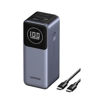 Ugreen Nexode Pro 12.000 Mah 100w Hızlı Şarj Powerbank Gri Renkli 1xusb-c, 1xusb-a, 30.000 Mah