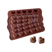 Mini Kalp Figürlü Silikon Çikolata, Kek , Dondurma Kalıbı