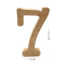 Na Neşeli Ahşap 10 Cm 18mm Dik Durabilen 7 Rakamı.ahşap Sayı Söz Nişan Doğum Günü Tabela Duvar Yazısı Duvar Süsü Model 10cm18mm7rakamı