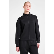 Lescon Kadın Fermuarlı Sweatshirt 25n-2123 Siyah