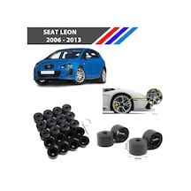Otozet - Seat Leon Bijon Civata Kapağı Siyah Renk 20 Adetli Set 17mm 1k06011739b9
