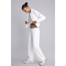 Defacto Straıght Fıt Standart Paça Modal Sporcu Pantolon H4706ax26auer105 Ekru-er105