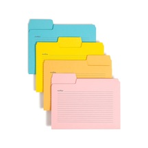 Supertab Notes Folder, Büyük Boy 1/3 Kesim Tableti, Harf Boyutu, Çeşitli Renkler, Paket Başına 12 11650 Açık Kahverengi