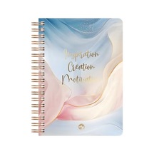 Le Color Marble Spiralli Defter Kareli Inspiration 17x24 Cm 124-Pembe