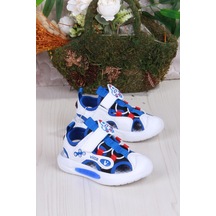 Vicco 332.p25y.221 Rocket Saks Mavi Esnek Rahat Işıklı Erkek Çocuk Sandalet Saks