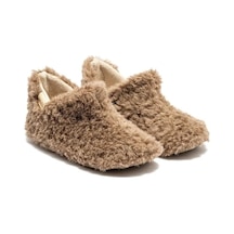 Twigy Freya Peluş Kadın Ev Botu Koyu Bej 37/41 Kahverengi