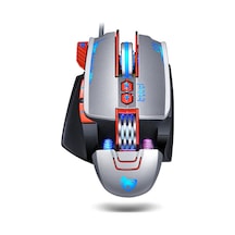 Geeroyoo T-wolf V9 Profesyonel Rgb Aydınlatmalı Oyun Faresi - 3200 Dpı, 7 Işık Modu, Ağırlık Ayarlı, Ergonomik Tasarım V9