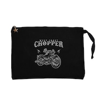West Coast Choppers Customs Siyah Clutch Cüzdan / El Çantası Siyah