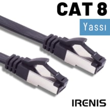 Irenıs 2 Metre Cat8 Yassı Ftp Lsnh Ethernet Patch Kablo