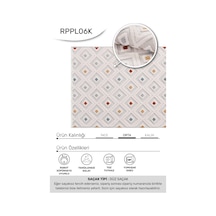 Youdayhomecollection Masal-beyaz/turuncu,mavi - Oturma Odası, Koridor, Yatak Odası Halısı- Robot Süpürgeye Uyumlu-kolay Temizlenebilir - 160x160 Çok Renkli
