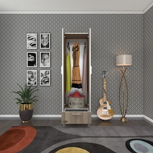 Kenzlife gardırop 2 kapaklı kapılı çekmeceli şebboy 168*50*42 crd ayaklı gardolap dolap