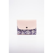 Fabric Craft Bag Kadın Cüzdanı Kumaş, Çıtçıt Kapamalı Gül Kurusu