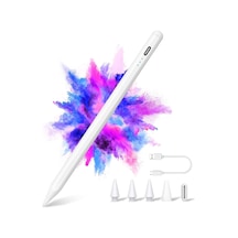İpad 2018-2024 İçin Stylus Kalem, Hızlı Şarj/avuç İçi Reddetme/eğme İşlevi, İpad Pro 11"/12.9"/13" 2024 M4, İpad 10. Nesil/9. Nesil-6. Nesil, Air 5/4/3. Nesil/11"& 13" M2, Mini 6/5. Nesil. Belirtilmemiş