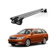Trio-ı Skoda Octavia Kombi 2013 Ve Sonrası Uyumlu Kilitli Ara Atkı 120cm Port Bagaj Tavan Barı