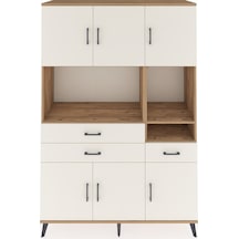 Hyperion Dolap 9 Raflı 3 Çekmeceli 6 Kapaklı 132x44x195 Çam-a... Çam