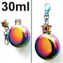 Omeniv Mini Renkli Matara Anahtarlık Votka Viski Benzin Şişesi