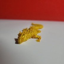 14 Cm 3d Baskı Altın Ejderha Figürü Detaylı Dekoratif Dragon Modeli Fantastik Masaüstü Süs
