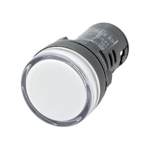 Mutlusan 22 Mm Ledli Sinyal Lambası Beyaz 220V