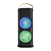 Çift Başlıklı Tnabilir Fan Rgb Işıklı Sprey Nemlendiricili Masaüstü Nrzsnt - 57 Serinletici Fan