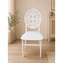 Royal Vintage 6'lı Beyaz Plastik Sandalye