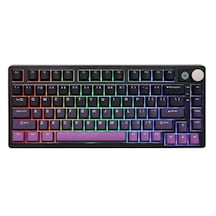 Epomaker He75 Mag Black Purple Hall Effect Gateron Magnetic White