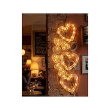 Dekoratif Kalp Led Neon Lamba Romantik Oda Balkon Ve Masa Üstü Işığı Çok Renkli Çok Renkli