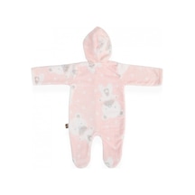 Bebitof 70324 Ayıcık Desenli Welsoft Bebek Tulumu