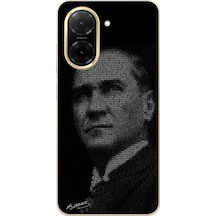 Redmi A5 Uyumlu Gençliğe Hitabe Yazılı Atatürk Silüeti Baskılı Silikon Kılıf Renkli