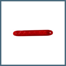 Bezos Kırmızı Parmak Led Dorse Lamba 6 Ledli 13.5 Cm 12-24v Agc Standart