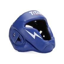 Titan Sport Yüz Korumalı Boks Kaskı , Koyu Mavi Model Çok Renkli