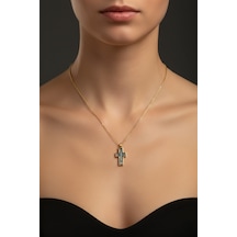 G&a Jewels - Kutsal Gücün Sembolü - 925 Ayar Oksitli Yaldız Altın Kaplama Gümüş Kolye Altın - Gümüş