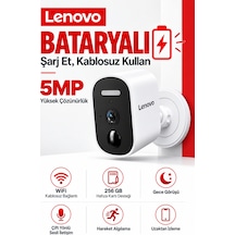Lenovo 5mp Wifi Adaptörlü Uzaktan İzlenebilen Gece Görüşlü Hareket Algılamalı Güvenlik Kamerası