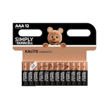 Duracell LR03/MN2400 Simply AAA İnce Kalem Pil 12'li