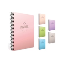 Gıpta Pastoral A4 120 Yaprak Kareli Spiralli Pp Plastik Kapak Defter 1 Adet