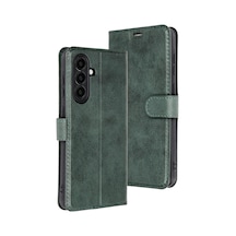 Galaxy A26 Kılıf Trend S Plus Kapaklı Kılıf - Yeşil