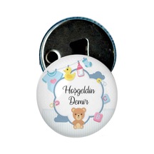 Famous Bebek Şekeri Magnet Bebek Mevlüt Hediyelik Isimli Kapak Açacak  (434856127)