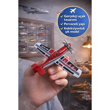 Metal Gövdeli Matchbox Sky Busters Mbx Crop Duster Kırmızı Uçak Koleksiyonluk Pervaneli Model Uçak