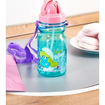 The Smurfs Çocuklar İçin Pipetli Su Şişesi 350 Ml 270507462 Turkuaz