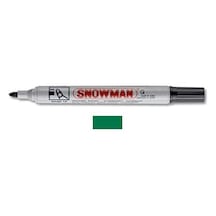 Snowman G-12 Y Yuvarlak Uçlu Permanent Markör, Yeşil Diğer