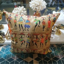 Renkli Afrikalı Etnik Desen Kırlent Kılıfı