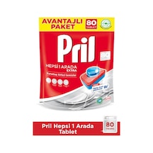 Pril Hepsi Bir Arada Extra Bulaşık Makinesi Deterjanı 80 Tablet