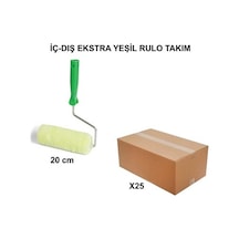 25 Adet Extra Yeşil Rulo Takım, 20cm Yüksek Kalite