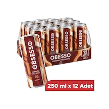 Obsesso Caramel Macchiato Soğuk Kahve 250 Ml X 12 Adet Hazır