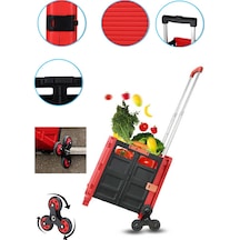 Merdiven Çıkan Alışveriş Koli Paket Taşıma Pazar Arabası 100kg