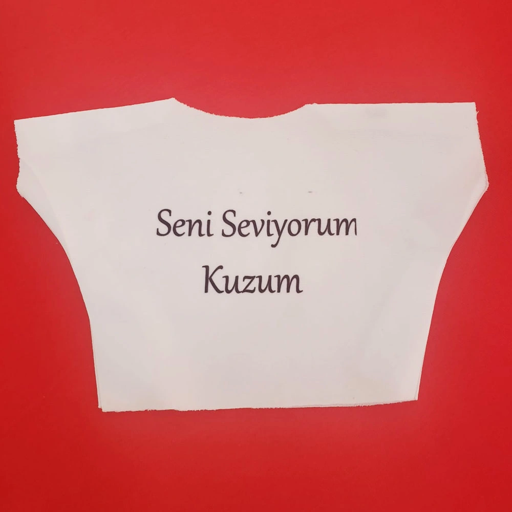 Seni Seviyorum Kuzum Yazılı Oyuncak Peluş Tişörtü Arbltgsj6ouynn5yr7t